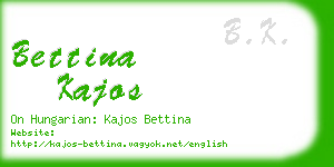 bettina kajos business card